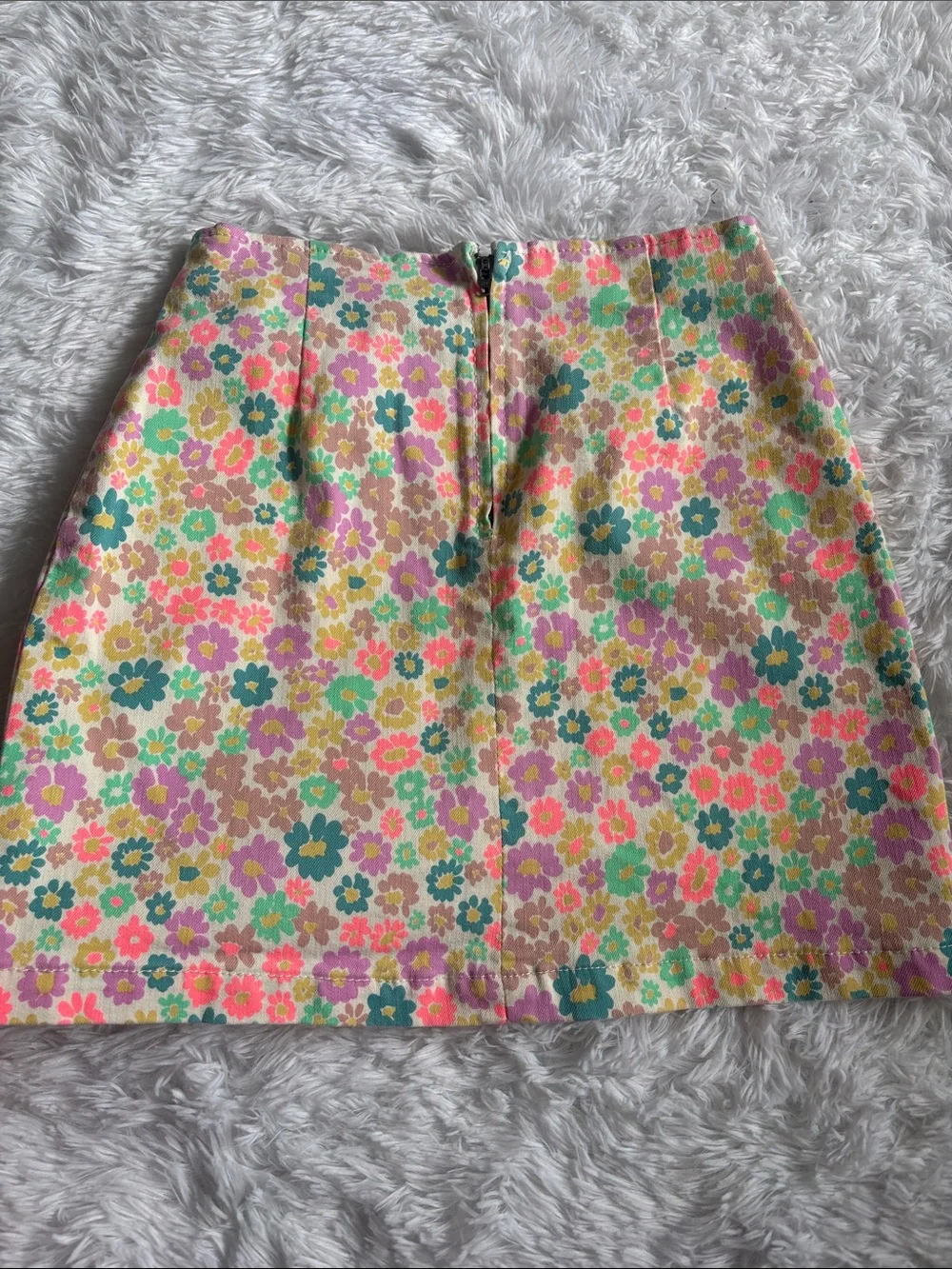 Wild Fable Floral Mini Denim Skirt Size 00